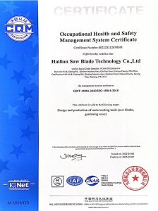 職業(yè)健康安全管理體系認(rèn)證證書